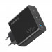 HuntKey P100 Fast Wall Charger 100W - захранване за ел. мрежа за мобилни устройства с 1xUSB-A и 3xUSB-C изходи с технология за бързо зареждане и USB-C кабел  (черен) 2