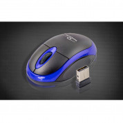 Esperanza Vulture Wireless Mouse TM116B - ергономична безжична мишка (за Mac и PC) (черен-син) 2