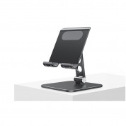 Omoton T5 Desk Folding Tablet Stand - преносима алуминиева сгъваема поставка за таблети до 12.9 инча (черен) 3