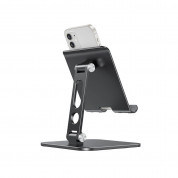 Omoton T5 Desk Folding Tablet Stand - преносима алуминиева сгъваема поставка за таблети до 12.9 инча (черен) 2