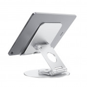 Omoton Т6 Desk Folding Tablet Stand - преносима алуминиева сгъваема поставка за таблети до 12.9 инча (сребрист) 2