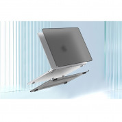 Lention Matte Protective Case - предпазен кейс за MacBook Air 15 M3 (2024), MacBook Air 15 M2 (2023) (черен-мат) 1