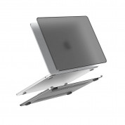 Lention Matte Protective Case - предпазен кейс за MacBook Air 13 M3 (2024), MacBook Air 13 M2 (2023) (черен-мат)