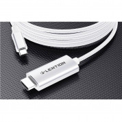 Lention 4K 60Hz USB-C to HDMI Cable (CU707) - кабел с поддръжка на 4K за свързване от USB-C към HDMI (300 см) (сребрист) 2