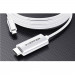 Lention 4K 60Hz USB-C to HDMI Cable (CU707) - кабел с поддръжка на 4K за свързване от USB-C към HDMI (300 см) (сребрист) 3