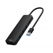 Baseus UltraJoy 4in1 USB-A 4-port Hub (B0005280B111-04) - 4-портов USB-A хъб за компютри и лаптопи (черен) 