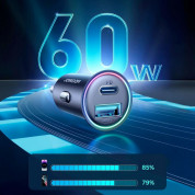 Joyroom Dual Quick Car Charger 60W - зарядно за кола с USB-A и USB-C изходи с технология за бързо зареждане (черен) 8