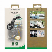 4smarts Car Holder Magnet Flex - магнитна поставка за таблото или стъклото на кола за iPhone с MagSafe (черен) 6