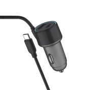 4smarts Qi2 Car Charging Set - магнитна поставка за таблото, стъклото или радиатора и зарядно за кола на кола за iPhone и други устройства с MagSafe (черен) 3