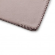 Trunk Leather Laptop Sleeve - кожен калъф (естествена кожа) за Macbook Pro 13 (модели 2017 и по-нови) (розов) 6