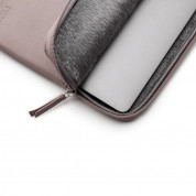 Trunk Leather Laptop Sleeve - кожен калъф (естествена кожа) за Macbook Pro 13 (модели 2017 и по-нови) (розов) 7