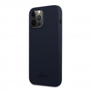 Lacoste Liquid Silicone Glossy Printing Logo Case for iPhone 13 Pro (navy) 