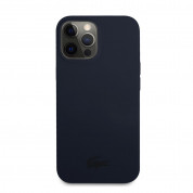 Lacoste Liquid Silicone Glossy Printing Logo Case for iPhone 13 Pro (navy)  1
