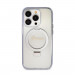 Guess IML Ringstand Glitter MagSafe Case - хибриден удароустойчив кейс с MagSafe за iPhone 15 Pro (прозрачен) 3
