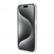 Guess IML Ringstand Glitter MagSafe Case - хибриден удароустойчив кейс с MagSafe за iPhone 15 Pro Max (прозрачен) 4