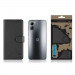 Tactical Field Notes Leather Flip Case - кожен калъф, тип портфейл с поставка и отделение за кр. карти за Motorola Moto G14 (черен) 3
