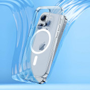 Benks Magnetic Crystal Case - хибриден удароустойчив кейс с MagSafe за iPhone 15 (прозрачен) 4