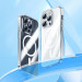 Benks Magnetic Crystal Case - хибриден удароустойчив кейс с MagSafe за iPhone 15 Pro Max (прозрачен) 3
