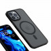 Benks Magnetic Mist Metal Frame Case - хибриден удароустойчив кейс с MagSafe за iPhone 15 Pro (черен) 3