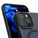Benks Magnetic Mist Metal Frame Case - хибриден удароустойчив кейс с MagSafe за iPhone 15 Pro (черен) 7
