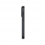 Benks Magnetic Mist Metal Frame Case - хибриден удароустойчив кейс с MagSafe за iPhone 15 Pro Max (черен) 9
