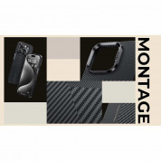 Benks Magnetic Montage Kevlar Case 600D and 1500D for iPhone 15 (black) 5