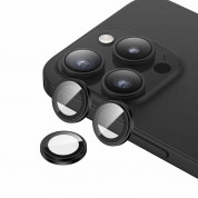 Benks Warrior Tempered Glass Camera Lens Protector - предпазни стъклени лещи за камерата на iPhone 15 Pro, iPhone 15 Pro Max (черен)