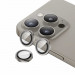 Benks Warrior Tempered Glass Camera Lens Protector - предпазни стъклени лещи за камерата на iPhone 15 Pro, iPhone 15 Pro Max (сив) 1