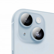 Benks Warrior Tempered Glass Camera Lens Protector - предпазни стъклени лещи за камерата на iPhone 15, iPhone 15 Plus (светлосин) 1