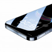 Benks Ultra Shield HD Tempered Glass - стъклено защитно покритие за дисплея на дисплея на iPhone 15, iPhone 14 Pro (черен-прозрачен)  2