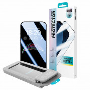 Benks Ultra Shield HD Tempered Glass - стъклено защитно покритие за дисплея на дисплея на iPhone 15 Plus, iPhone 14 Pro Max (черен-прозрачен)  6