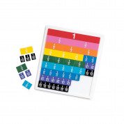 Learning Resources Rainbow Fraction Tiles With Tray (51 pcs.) 1