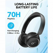 Anker Soundcore H30i Wireless On-Ear Headphones - безжични блуту слушалки за мобилни устройства (черен)  1