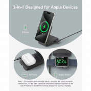 Anker MagGo 3-in-1 MagSafe Qi2 Pocket Charger - преносима тройна поставка (пад) за безжично зареждане за iPhone с MagSafe, Apple Watch, AirPods и Qi съвместими мобилни устройства (черен) 4