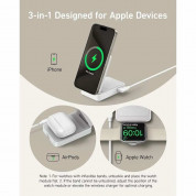 Anker MagGo 3-in-1 MagSafe Qi2 Pocket Charger - преносима тройна поставка (пад) за безжично зареждане за iPhone с MagSafe, Apple Watch, AirPods и Qi съвместими мобилни устройства (бял) 6