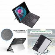 4smarts Sturdy Clip Case - удароустойчив хибриден кейс с поставка Microsoft Surface Pro 7, Microsoft Surface Pro 7 (черен) 1