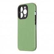 OBALME NetShield Hybrid Case - хибриден  удароустойчив кейс за iPhone 15 Pro (зелен)