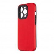 OBALME NetShield Hybrid Case - хибриден  удароустойчив кейс за iPhone 15 Pro (червен)