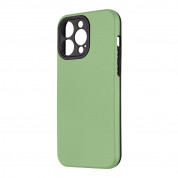 OBALME NetShield Hybrid Case - хибриден  удароустойчив кейс за iPhone 15 Pro Max (зелен)