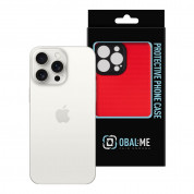 OBALME NetShield Hybrid Case - хибриден  удароустойчив кейс за iPhone 15 Pro Max (червен) 2