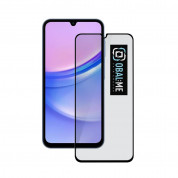 OBALME Tempered Glass Screen Protector 5D - обхващащо и ръбовете стъклено защитно покритие за дисплея на Samsung Galaxy A15 5G (черен-прозрачен)