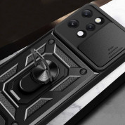 Tech-Protect CamShield Pro Hard Case - хибриден удароустойчив кейс с пръстен против изпускане за Xiaomi Redmi 12 (черен) 5