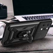 Tech-Protect CamShield Pro Hard Case - хибриден удароустойчив кейс с пръстен против изпускане за Xiaomi Redmi 12 (черен) 4