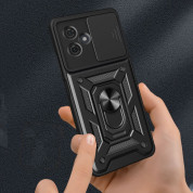 Tech-Protect CamShield Pro Hard Case - хибриден удароустойчив кейс с пръстен против изпускане за Motorola Moto G54 5G (черен) 4