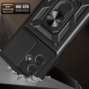 Tech-Protect CamShield Pro Hard Case - хибриден удароустойчив кейс с пръстен против изпускане за Motorola Moto G54 5G (черен) 2