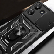 Tech-Protect CamShield Pro Hard Case - хибриден удароустойчив кейс с пръстен против изпускане за Xiaomi Redmi 13C, Xiaomi Poco C65 (черен) 4
