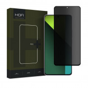 Hofi Anti-Spy Pro Plus Full Screen Tempered Glass - калено стъклено защитно покритие с определен ъгъл на виждане за дисплея на Xiaomi Redmi Note 13 5G, Redmi 13 Pro, Redmi 13 Pro 5G (черен-прозрачен)