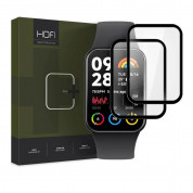 Hofi Glass Pro Plus Screen Protector - 2 броя калено стъклено защитно покритие на Xiaomi Smart Band 8 Pro (черен-прозрачен)