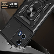 Tech-Protect CamShield Pro Hard Case - хибриден удароустойчив кейс с пръстен против изпускане за Motorola Moto G24, Moto G24 Power, Moto G04 (черен) 2