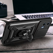 Tech-Protect CamShield Pro Hard Case - хибриден удароустойчив кейс с пръстен против изпускане за Motorola Moto G24, Moto G24 Power, Moto G04 (черен) 5